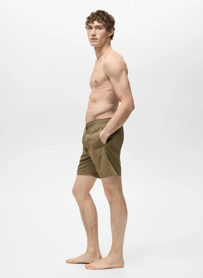 Mango Man  basic drawstring shorts for Men | Best Price UAE